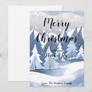 Winter Wonderland Christmas Greeting Holiday Card