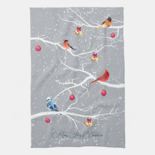 Winter Wonderland Christmas Holidays Tea Towel