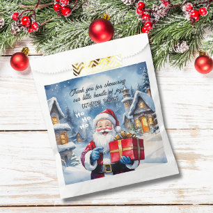 Winter Wonderland Christmas Santa Baby Shower Favour Bags