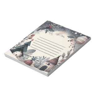 Winter Wonderland Christmas Scene Notepad