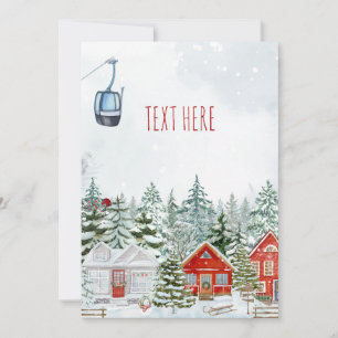 Winter wonderland christmas story  holiday card