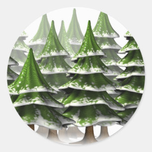 Winter Wonderland Classic Round Sticker