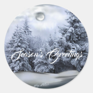 WINTER WONDERLAND CLASSIC ROUND STICKER
