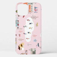 Winter wonderland: cute village pattern