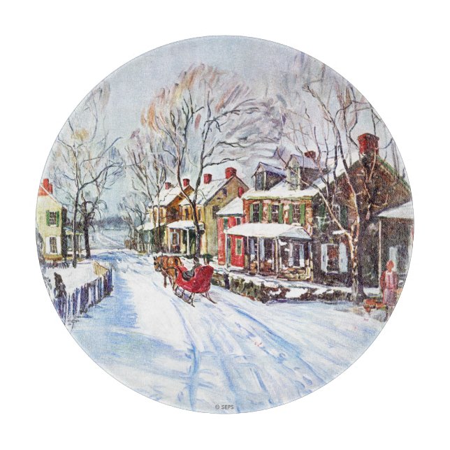 Winter Wonderland Cutting Board (Front)