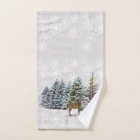 Winter Wonderland Deer and Pine Trees Holiday