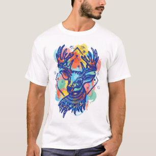 Winter Wonderland: Deer Colour Design T-Shirt