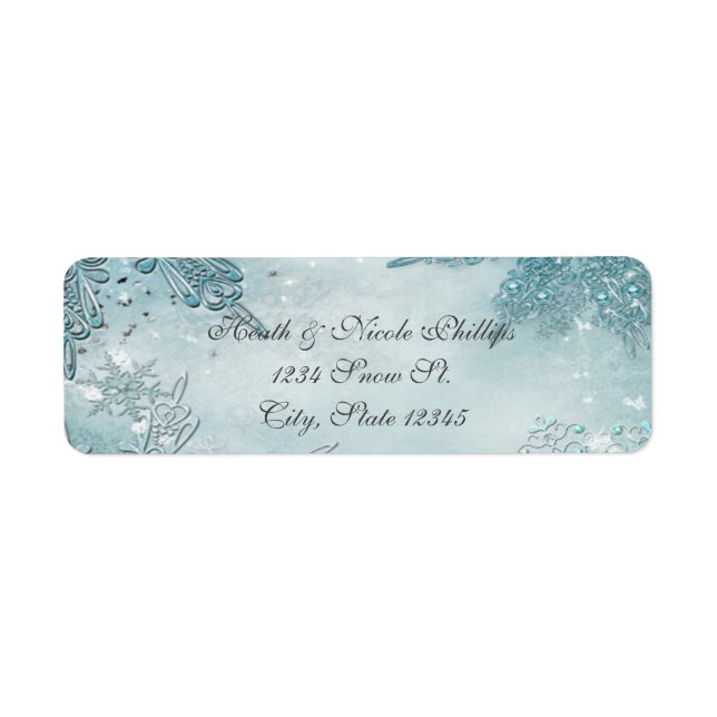 Winter Wonderland Elegant Magical Snowflakes (Front)