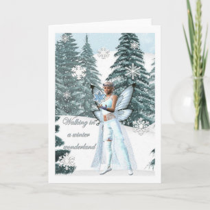 winter wonderland Fairy card