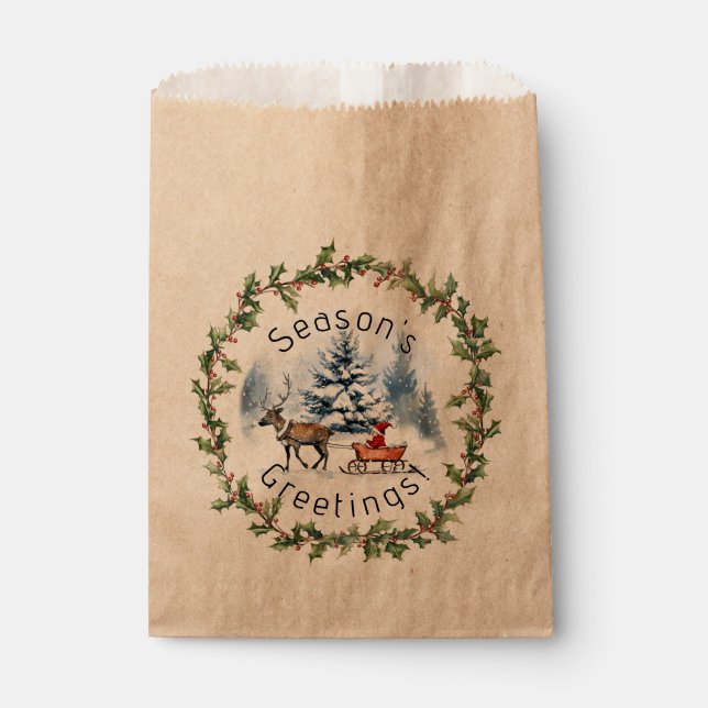 Winter Wonderland Favour Bags (Front)