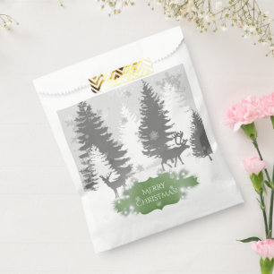 Winter Wonderland Favour Bags - Green