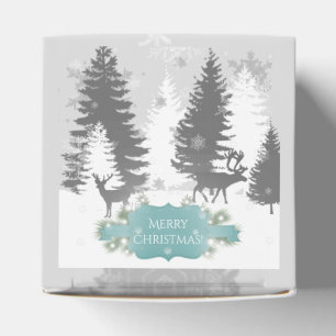 Winter Wonderland Favour Box - Teal