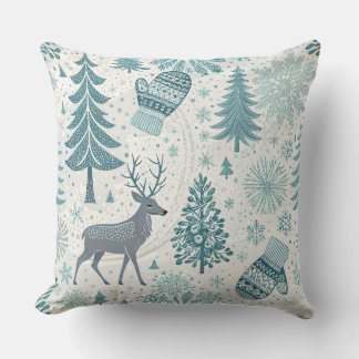Winter Wonderland, Festive Holiday Cushion