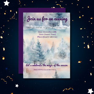 Winter wonderland -festive  invitation