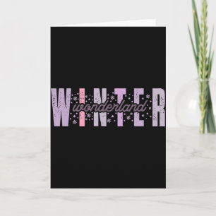 Winter Wonderland Festive Tygraphy Art Toddler  Card