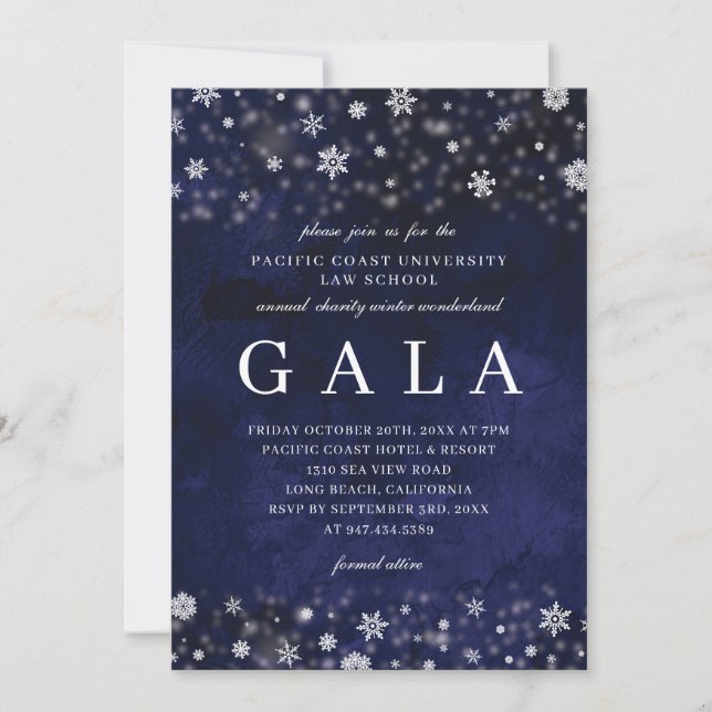 Winter Wonderland Gala Invitation (Front)
