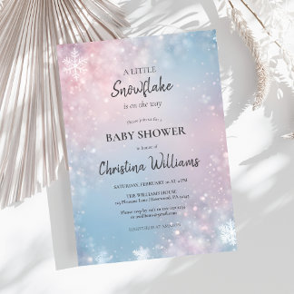 Winter Wonderland Gender Neutral Baby Shower Invitation