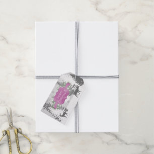 Winter Wonderland Gift Tag - Magenta