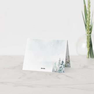 Winter wonderland Gingerbread Baby Shower Thank You Card