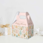 Winter Wonderland Girl Baby Shower Favour Box<br><div class="desc">Our "Winter Wonderland Baby Shower Favour Box" will bring the magic of Christmas to your party. Each favour box is designed with charming Christmas trees that add a touch of sparkle and charm,  making your baby shower an enchanting celebration. Matching items in our Pink Winter Wonderland  Collection.</div>