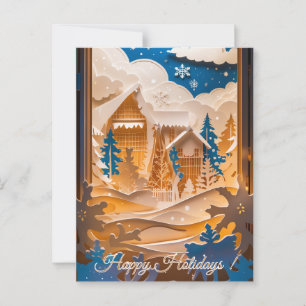 Winter Wonderland Greeting Postcard