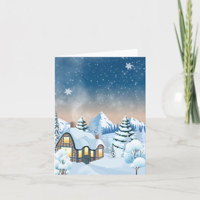 Winter wonderland  holiday card (Front)