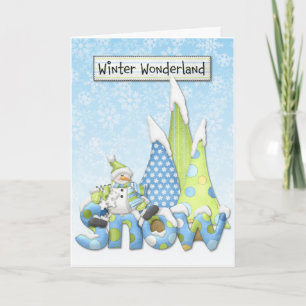 Winter Wonderland Holiday Greeting Cards