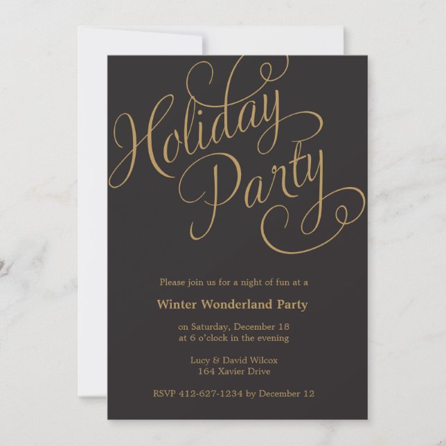 Winter Wonderland Holiday Party Invitation (Front)