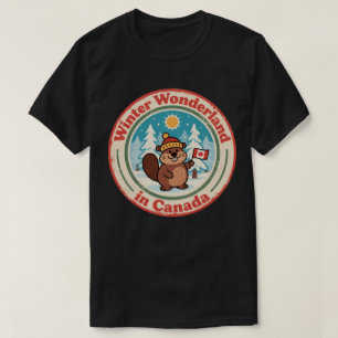 Winter Wonderland in Canada Art T-Shirt