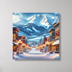 Winter Wonderland in Crested Butte, Colorado Canvas Print