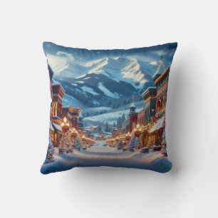 Winter Wonderland in Crested Butte, Colorado Cushion