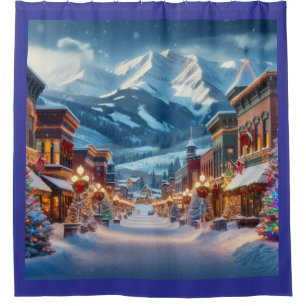 Winter Wonderland in Crested Butte, Colorado Shower Curtain