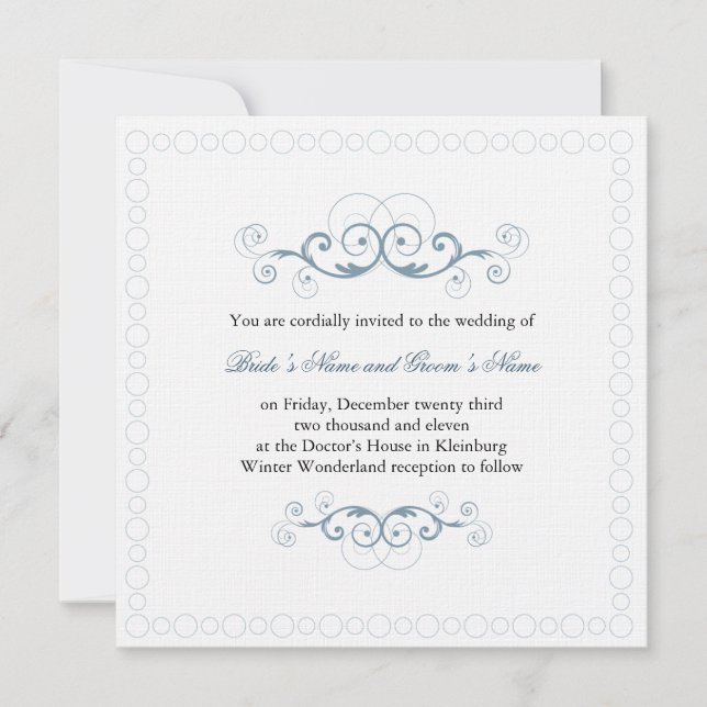 Winter Wonderland Invitation (Front)