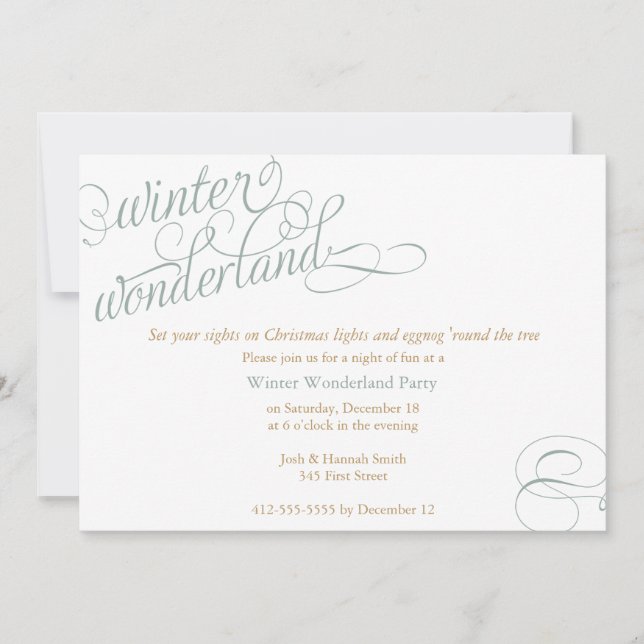 Winter Wonderland Invitation (Front)