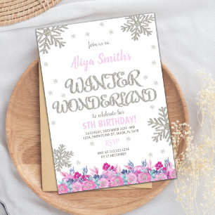 Winter Wonderland Invitation, Winter Invitation