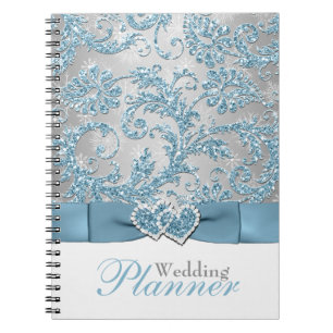 Winter Wonderland, Joined Hearts Wedding Notebook