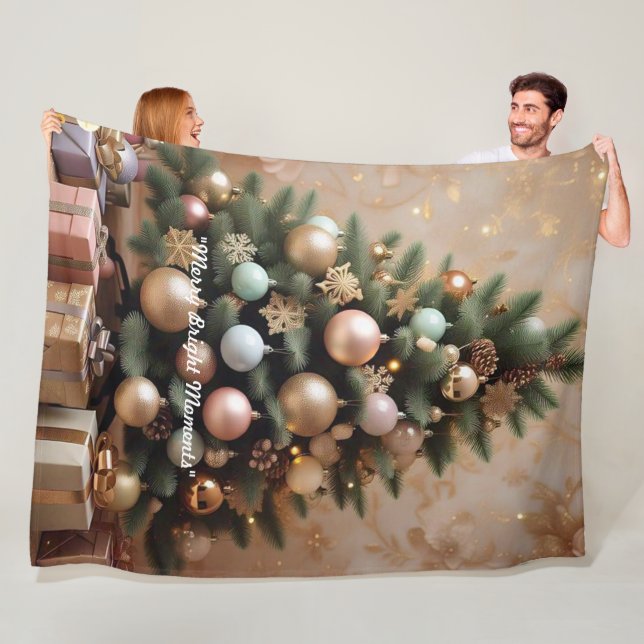 "Winter Wonderland Joy" Fleece Blanket (In Situ)