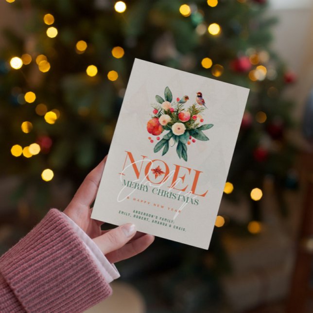 Winter Wonderland Joyful Noel Holiday Card (Creator Uploaded)