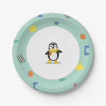 Winter Wonderland Kids Birthday Party Plate