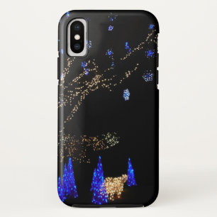 Winter Wonderland Lights Blue and White Holiday Case-Mate iPhone Case