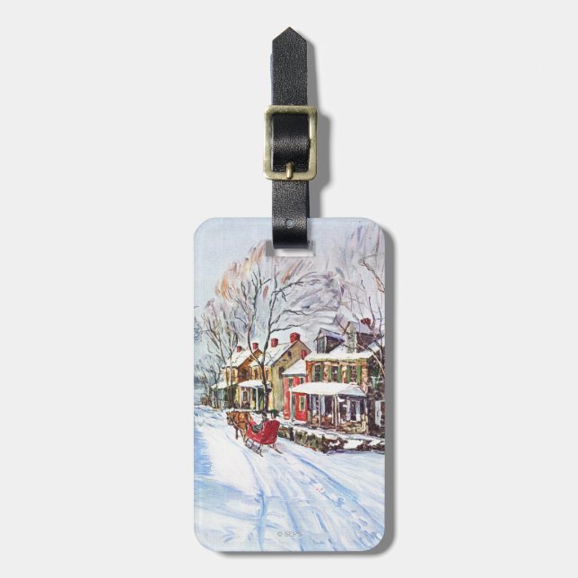 Winter Wonderland Luggage Tag (Front Vertical)