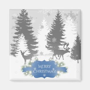 Winter Wonderland Magnet - Blue