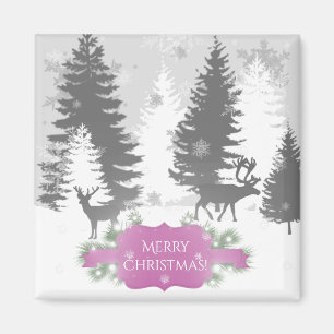 Winter Wonderland Magnet - Magenta