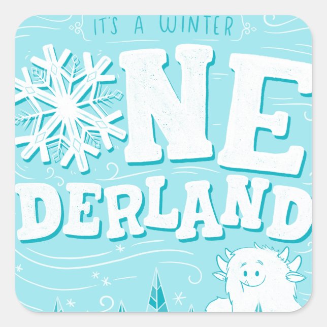 Winter Wonderland Matching stickers (Front)