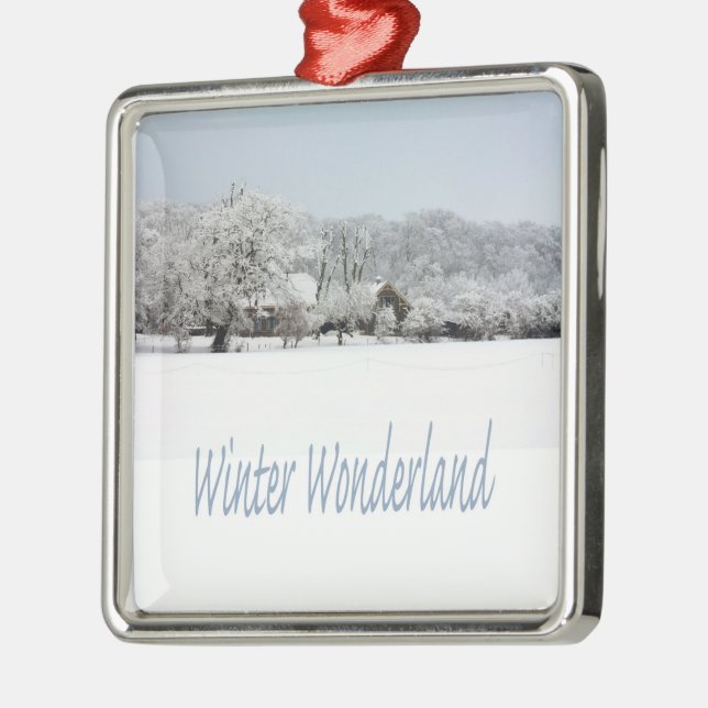 winter wonderland metal tree decoration (Left)