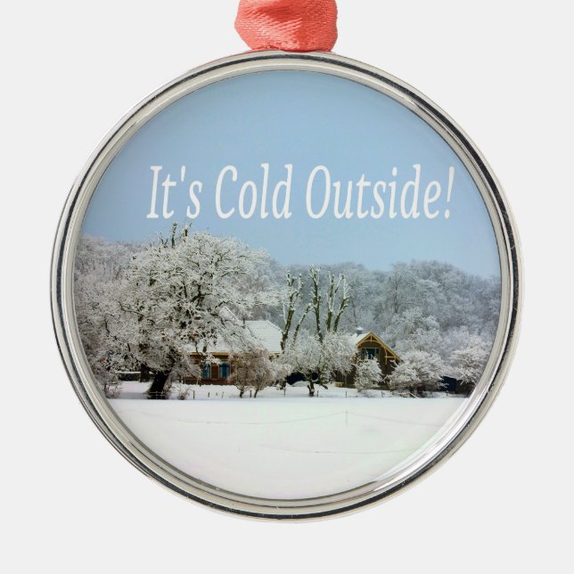 winter wonderland metal tree decoration (Front)