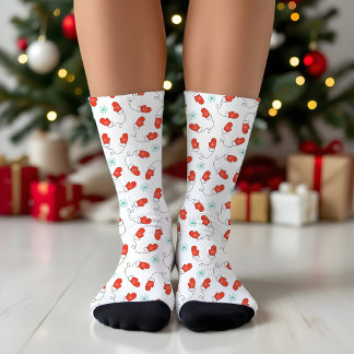 Winter Wonderland Mittens Pattern Socks