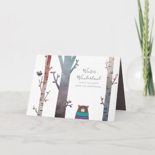 Winter Wonderland Modern Christmas Holidays Custom Card