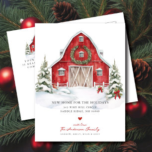 Winter Wonderland Moving Announcement Postcard
