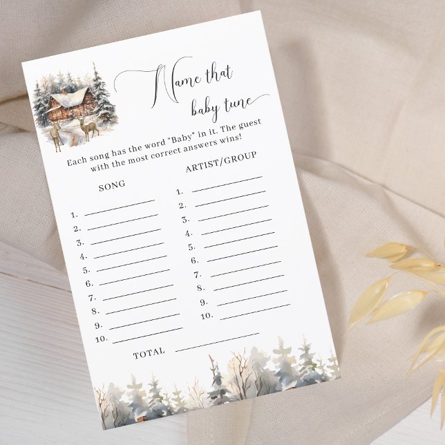 Winter Wonderland Name That Baby Tune Baby Shower  (Creator Uploaded)